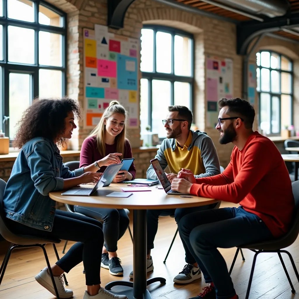 Mobile app design mockup showcasing modern UI/UX principles